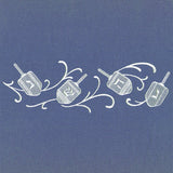 Dreidels in Swirls Border