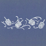 Dreidels in Swirls Border