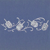 Dreidels in Swirls Border