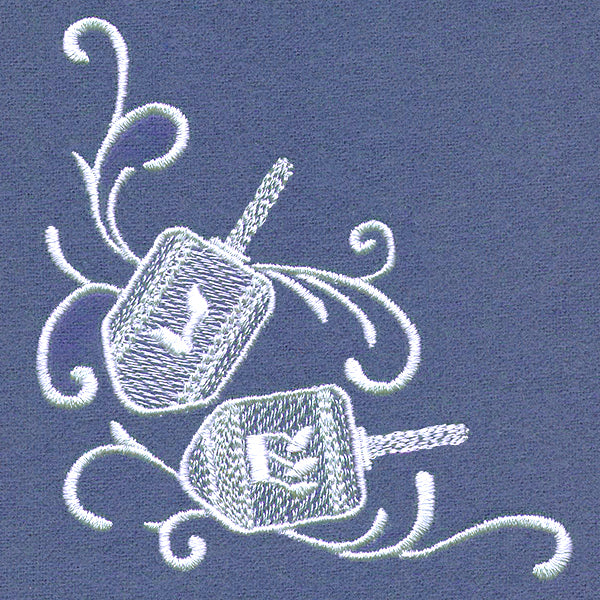 Dreidels in Swirls Corner