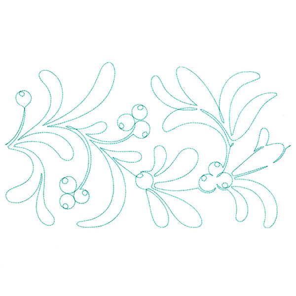Christmas Wishes - Mistletoe (Edge-to-Edge Quilting)