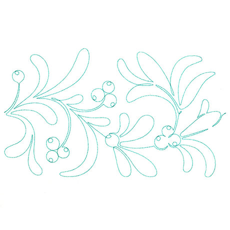 Christmas Wishes - Mistletoe (Edge-to-Edge Quilting)