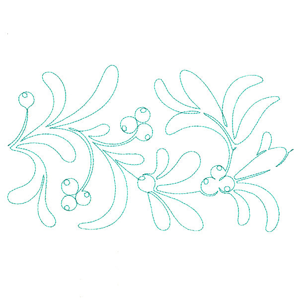 Christmas Wishes - Mistletoe (Edge-to-Edge Quilting)