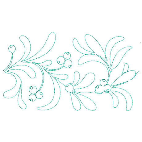 Christmas Wishes - Mistletoe (Edge-to-Edge Quilting)