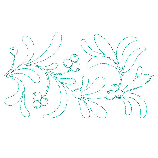 Christmas Wishes - Mistletoe (Edge-to-Edge Quilting)
