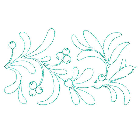 Christmas Wishes - Mistletoe (Edge-to-Edge Quilting)