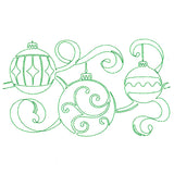 Christmas Wishes - Ornaments (Edge-to-Edge Quilting)