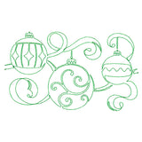 Christmas Wishes - Ornaments (Edge-to-Edge Quilting)