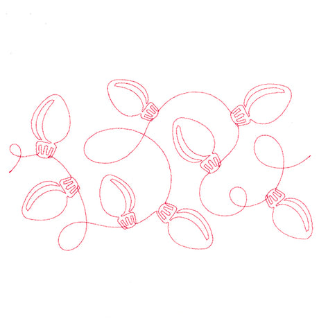 Christmas Wishes - Lights (Edge-to-Edge Quilting)