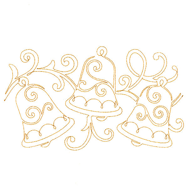 Christmas Wishes - Bells (Edge-to-Edge Quilting)