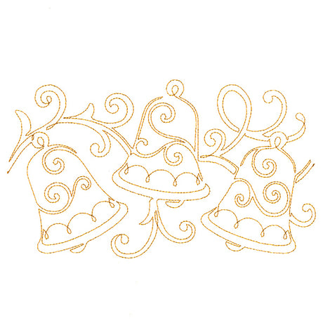 Christmas Wishes - Bells (Edge-to-Edge Quilting)