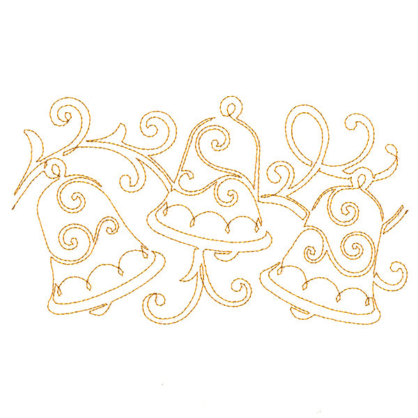 Christmas Wishes - Bells (Edge-to-Edge Quilting)