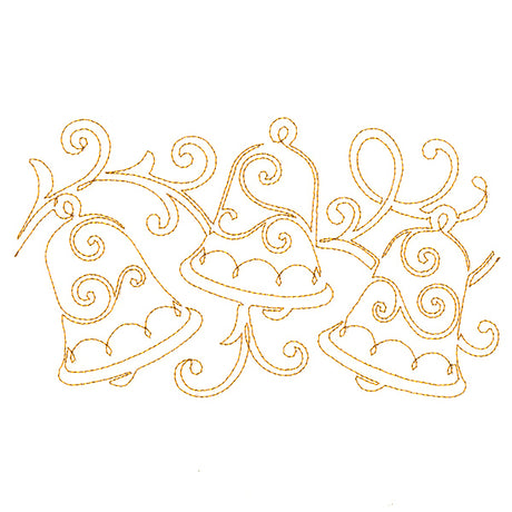 Christmas Wishes - Bells (Edge-to-Edge Quilting)