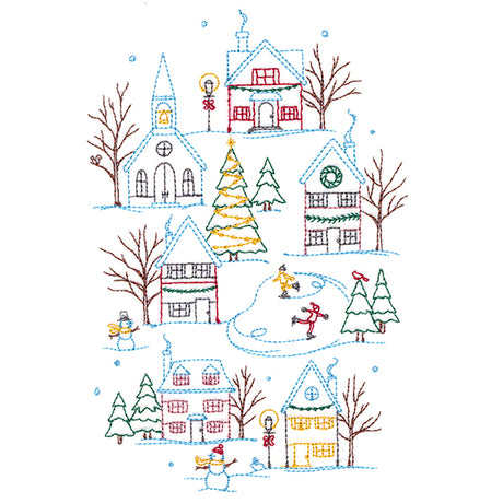 Snowy Christmas Village