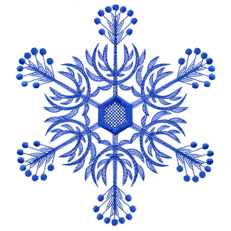 Winter Folk Art Snowflake 6