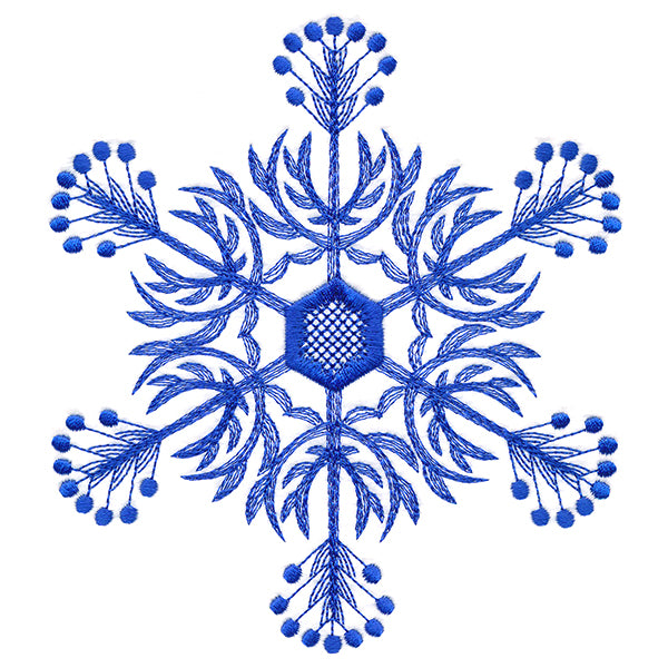 Winter Folk Art Snowflake 6
