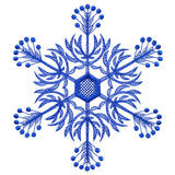 Winter Folk Art Snowflake 6