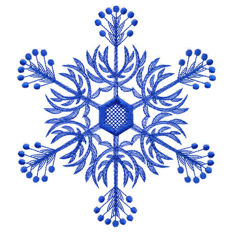 Winter Folk Art Snowflake 6