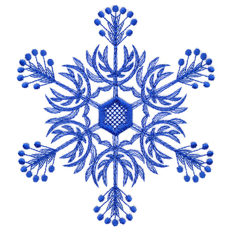 Winter Folk Art Snowflake 6