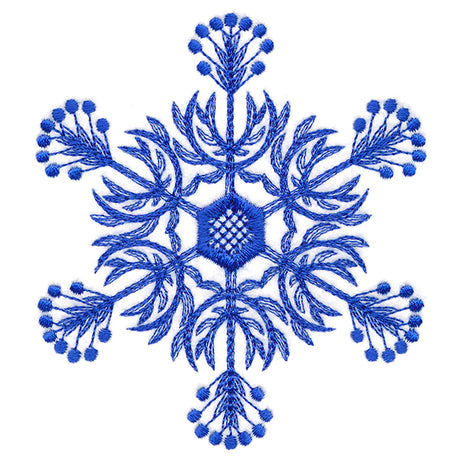 Winter Folk Art Snowflake 6