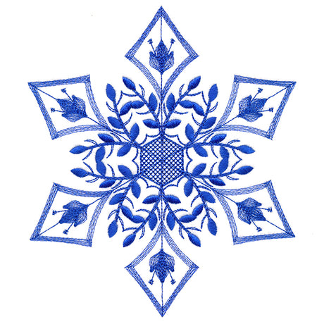 Winter Folk Art Snowflake 5