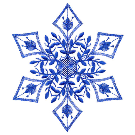 Winter Folk Art Snowflake 5