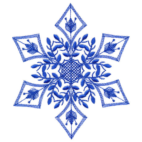 Winter Folk Art Snowflake 5