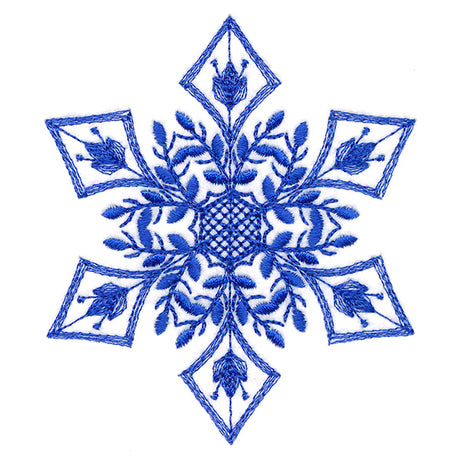 Winter Folk Art Snowflake 5