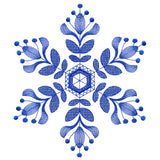 Winter Folk Art Snowflake 4