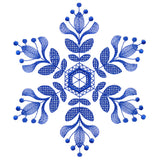 Winter Folk Art Snowflake 4