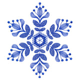 Winter Folk Art Snowflake 4