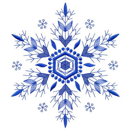 Winter Folk Art Snowflake 3