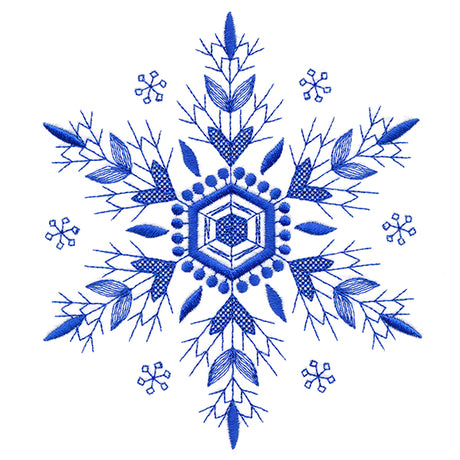 Winter Folk Art Snowflake 3