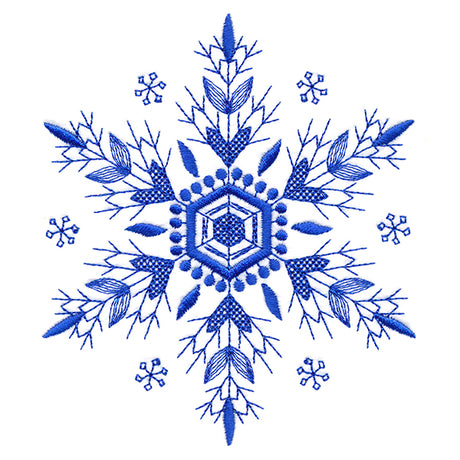 Winter Folk Art Snowflake 3