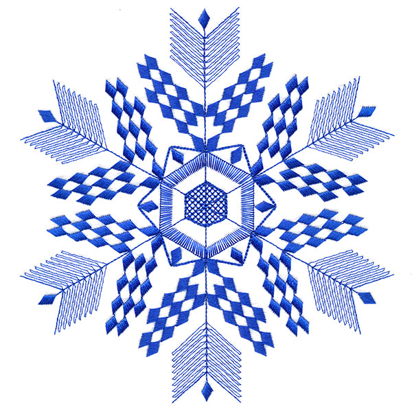 Winter Folk Art Snowflake 2