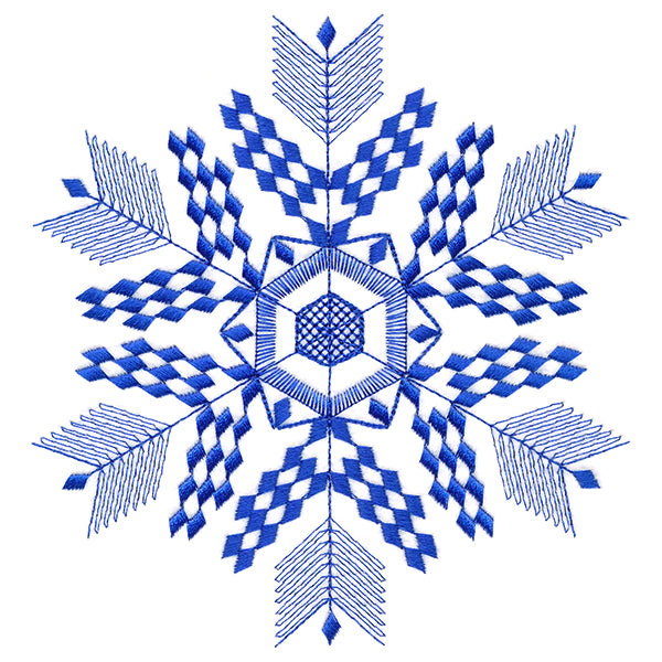 Winter Folk Art Snowflake 2