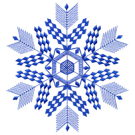 Winter Folk Art Snowflake 2
