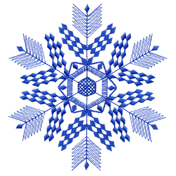 Winter Folk Art Snowflake 2