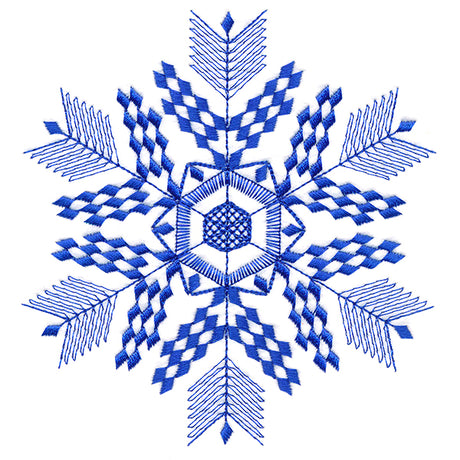 Winter Folk Art Snowflake 2