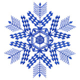 Winter Folk Art Snowflake 2