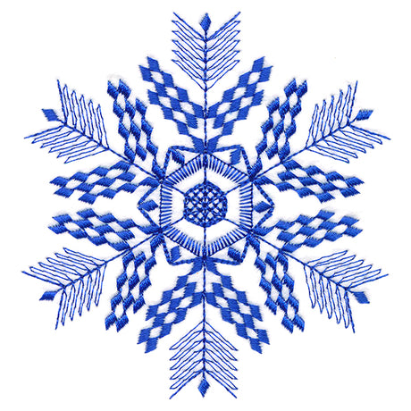 Winter Folk Art Snowflake 2