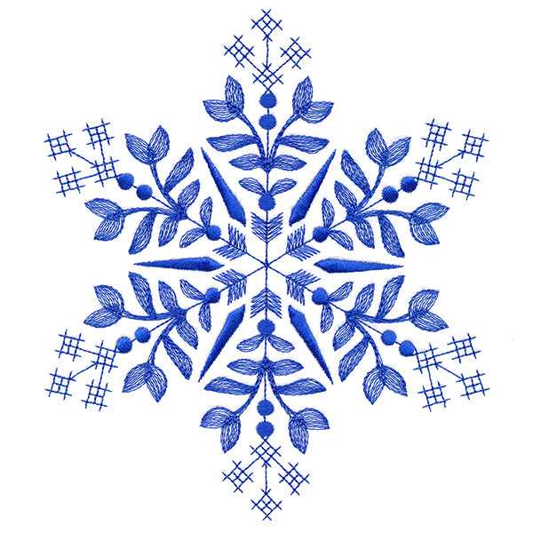Winter Folk Art Snowflake 1