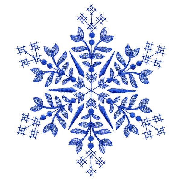 Winter Folk Art Snowflake 1