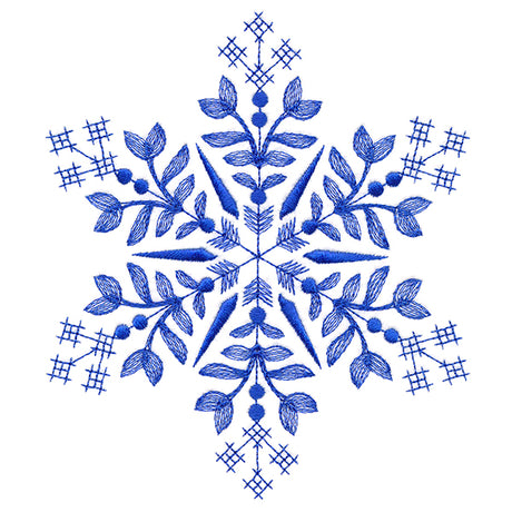 Winter Folk Art Snowflake 1