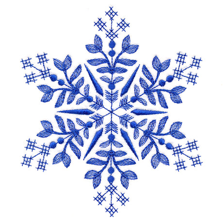 Winter Folk Art Snowflake 1