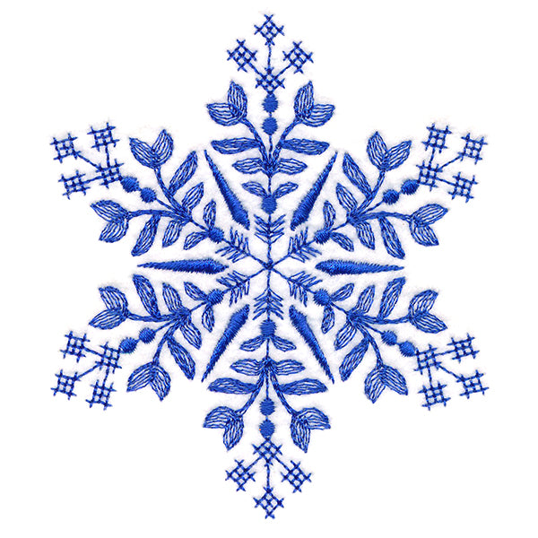 Winter Folk Art Snowflake 1