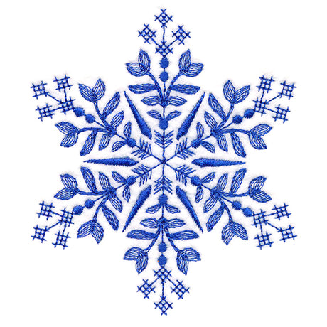 Winter Folk Art Snowflake 1