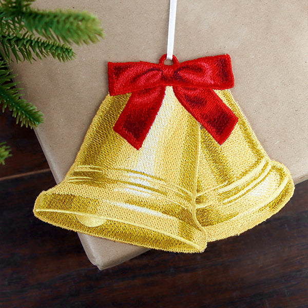 Christmas Bells Ornament (In-the-Hoop)