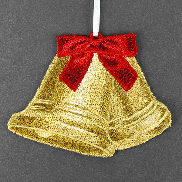 Christmas Bells Ornament (In-the-Hoop)