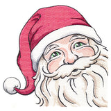 Jolly Peeking Santa Claus